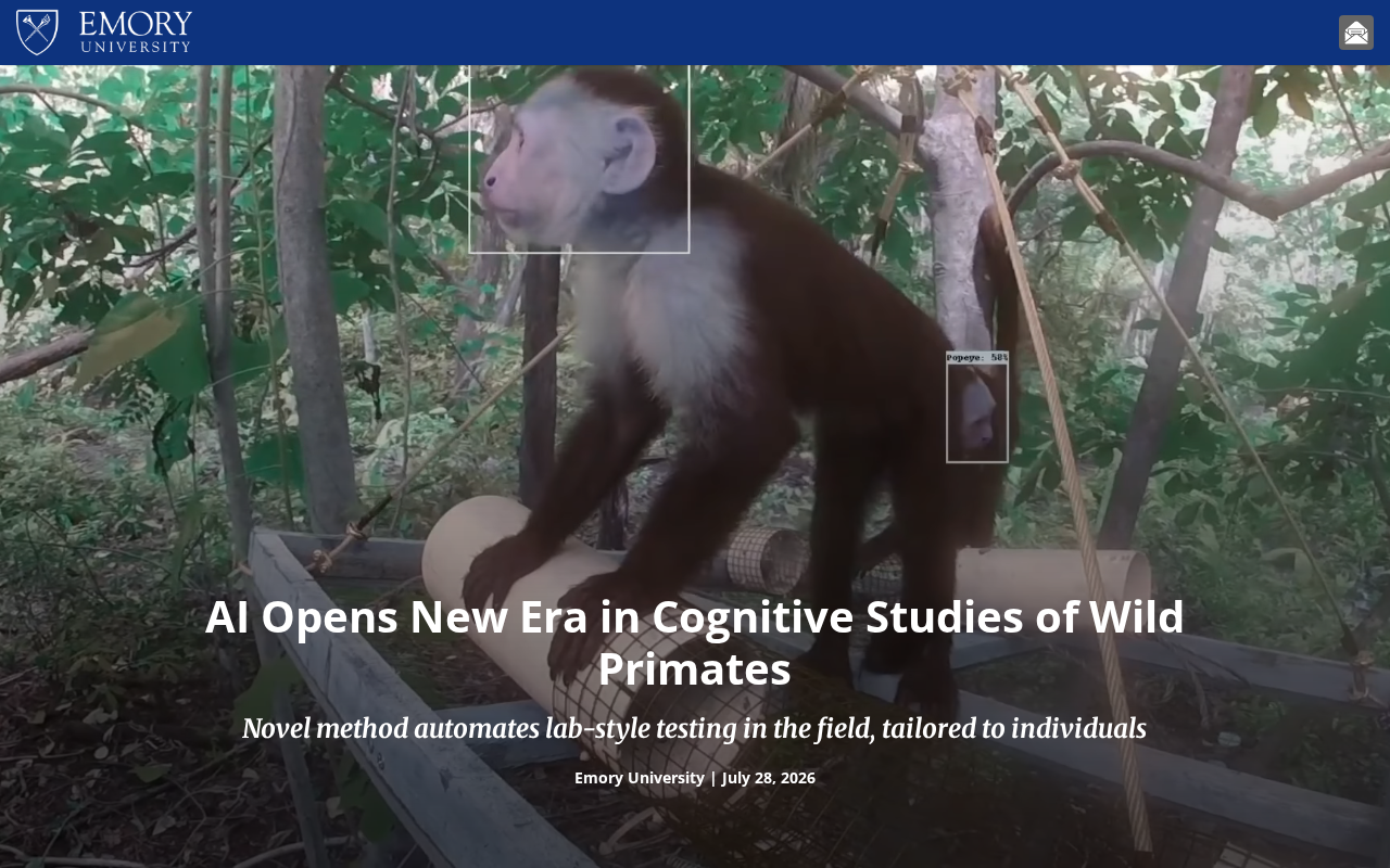 How AI Technology Is Reshaping Cognitive Research on Wild Primates