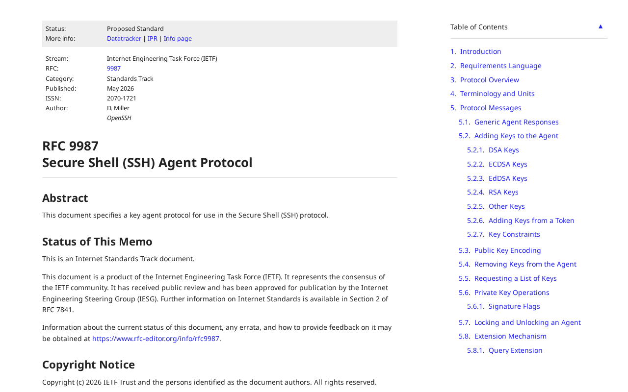 RFC 9987 Published: The Significance and Impact of SSH Agent Protocol Standardization