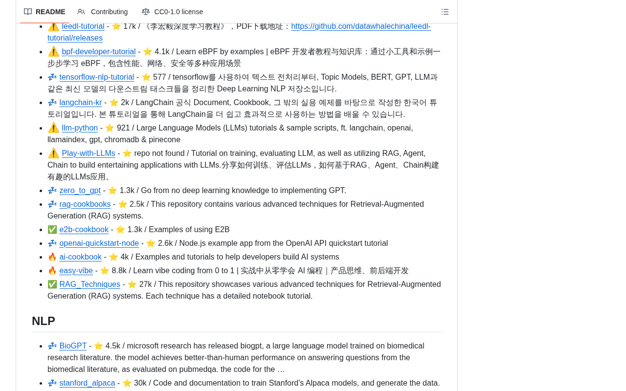 github source: taishi-i/awesome-ChatGPT-repositories: A curated list of resources dedicated to open source GitHub r