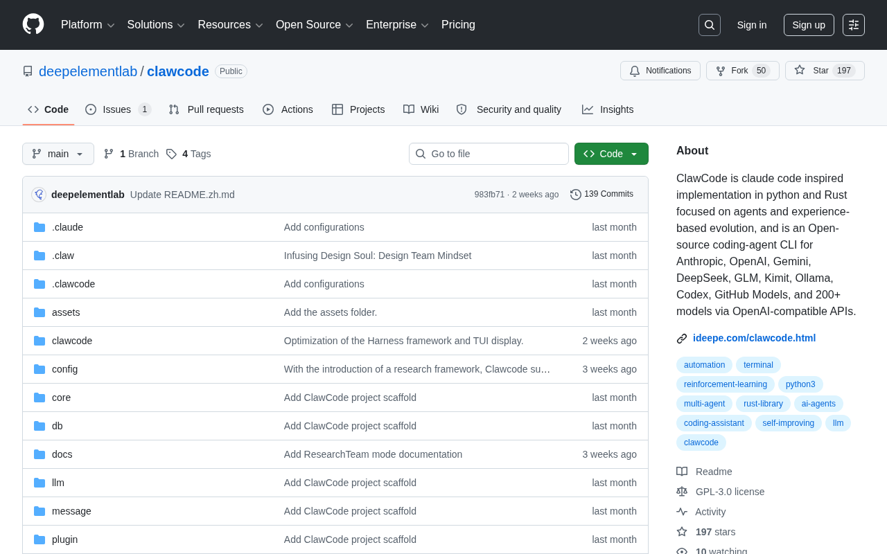 ClawCode: A Multi-Model Coding Agent CLI Built with Python + Rust