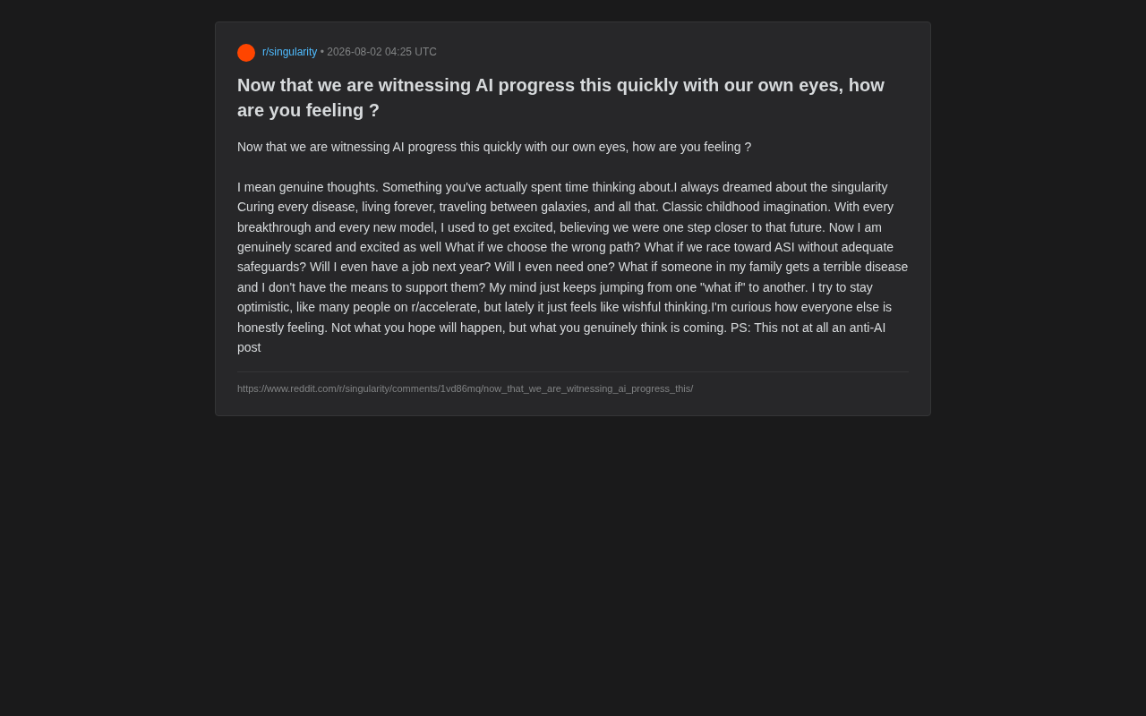 AI飞速进步让你兴奋还是恐惧?Reddit万人热议的真实心声