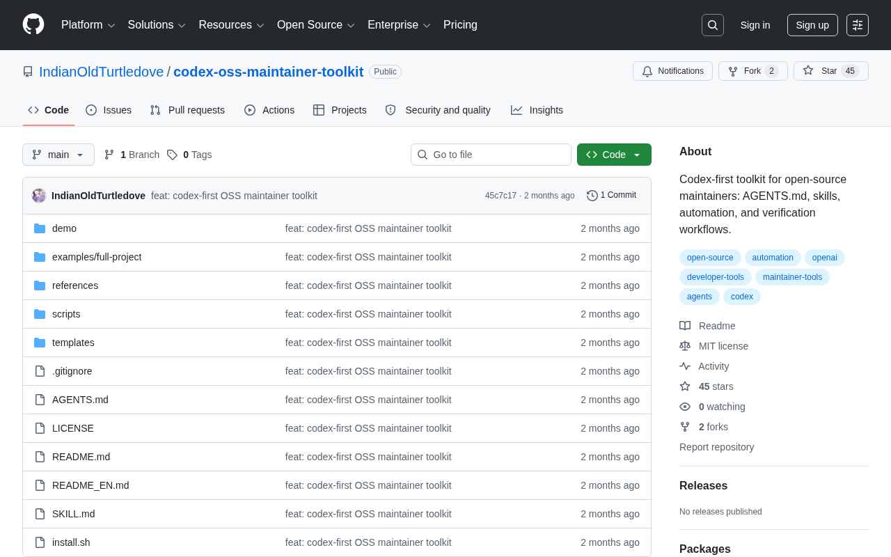 Codex OSS Maintainer Toolkit: AI-Powered Automation for Open Source Projects
