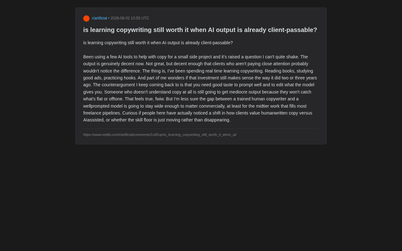 AI Can Write Copy Now — Is Learning Copywriting Still Worth It?