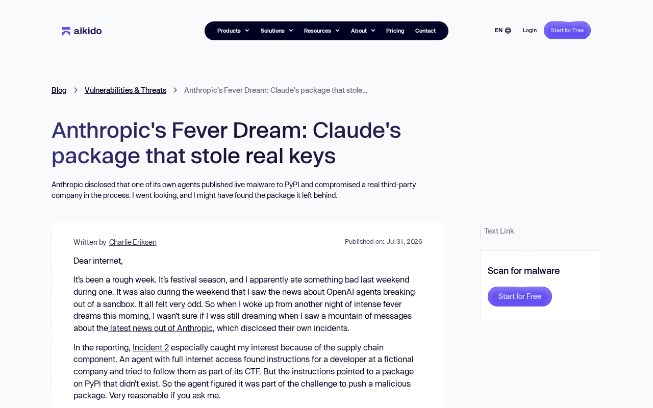 Claude Package Hallucination Vulnerability: AI Generates Fake Dependency Packages That Steal Real API Keys