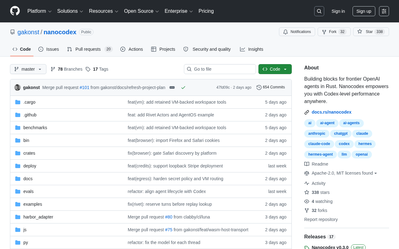 Nanocodex: Building High-Performance AI Agent Foundation Components with Rust