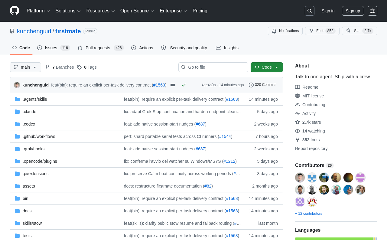 Firstmate: Orchestrating AI Agent Team Collaboration Through a Single Entry Point