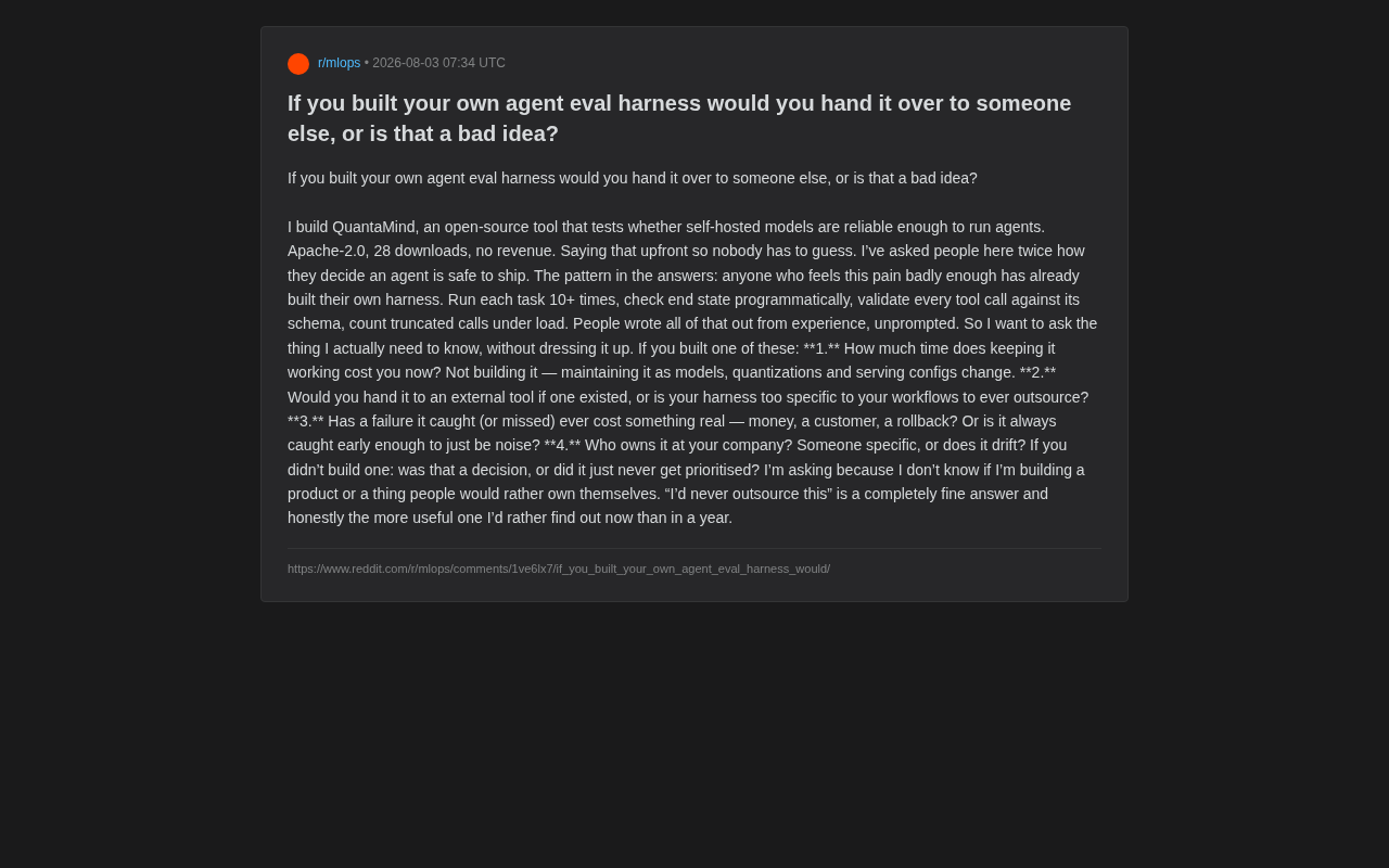 Should You Build or Outsource Your Agent Evaluation Framework? An Open-Source Author's Deep Inquiry