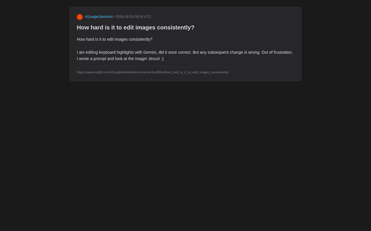 Why Does AI Image Editing Fall Apart After Repeated Changes? A Deep Dive into the Consistency Dilemma
