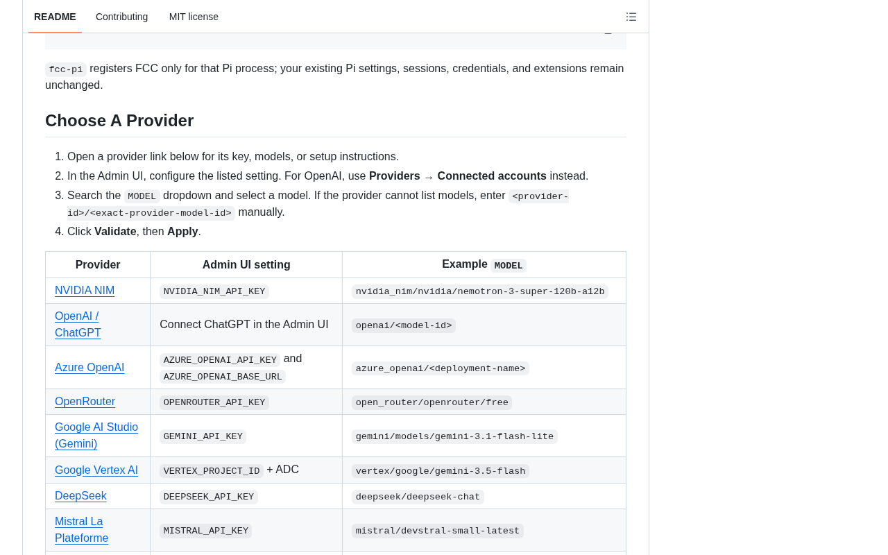 Project feature description