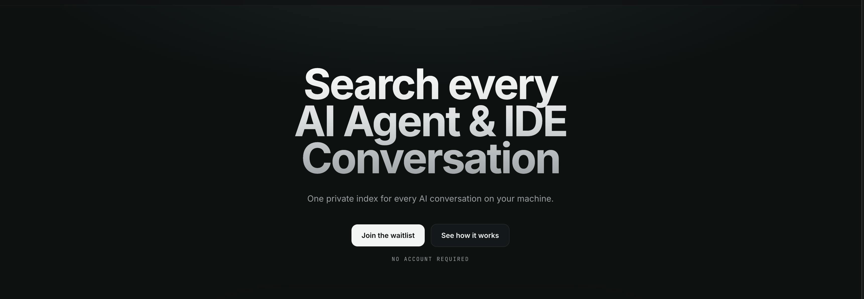 Inventory: Locally Search All Your AI Conversation History