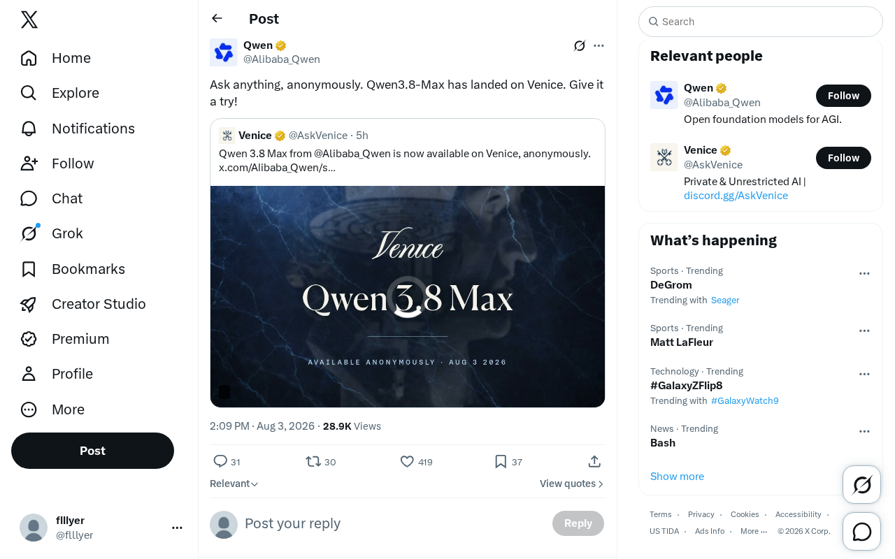 Qwen3-Max Arrives on Venice: A New Privacy-First Option for Anonymous AI Interactions