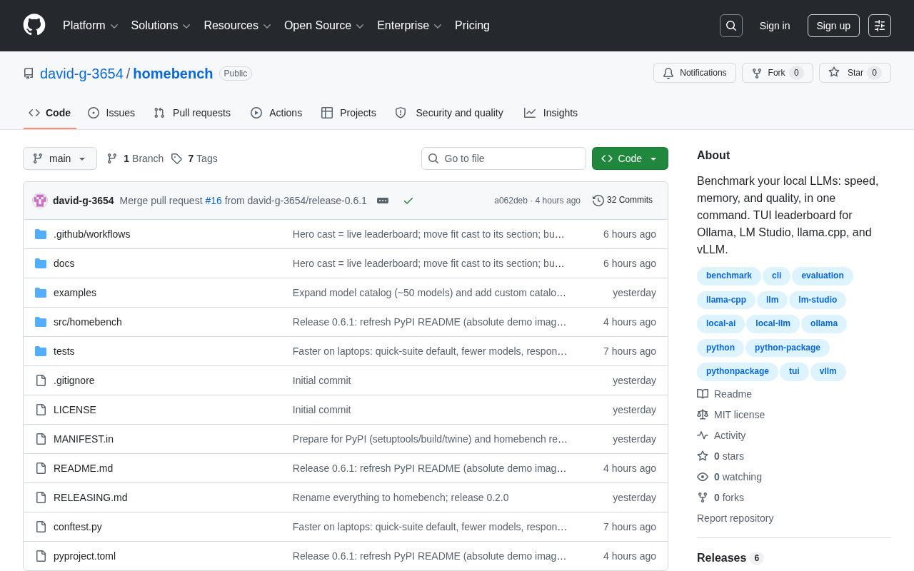 Homebench: A Comprehensive Benchmarking Tool for Local LLMs Across Speed, Memory, and Quality