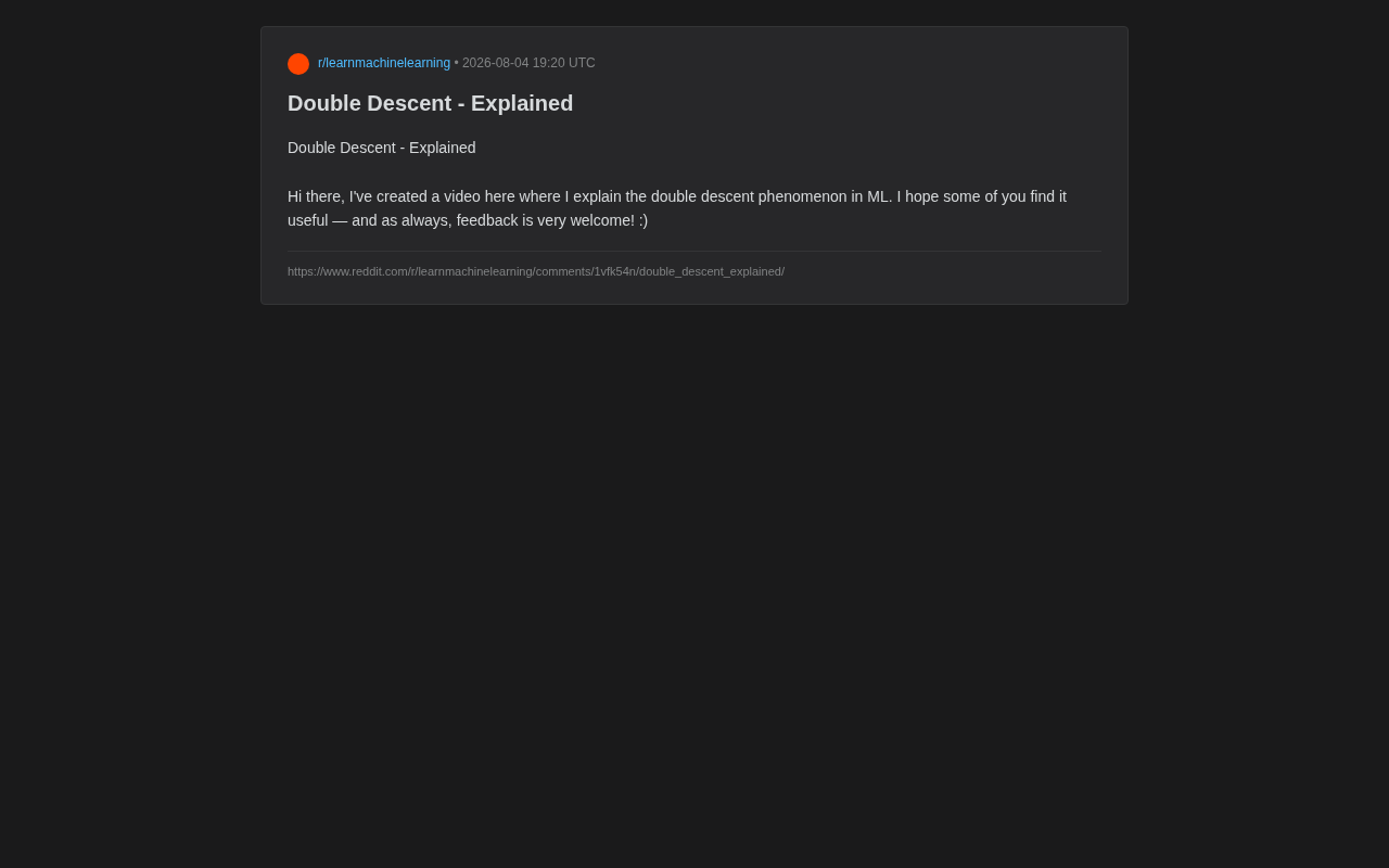 双重下降现象详解:为何超大模型反而不过拟合