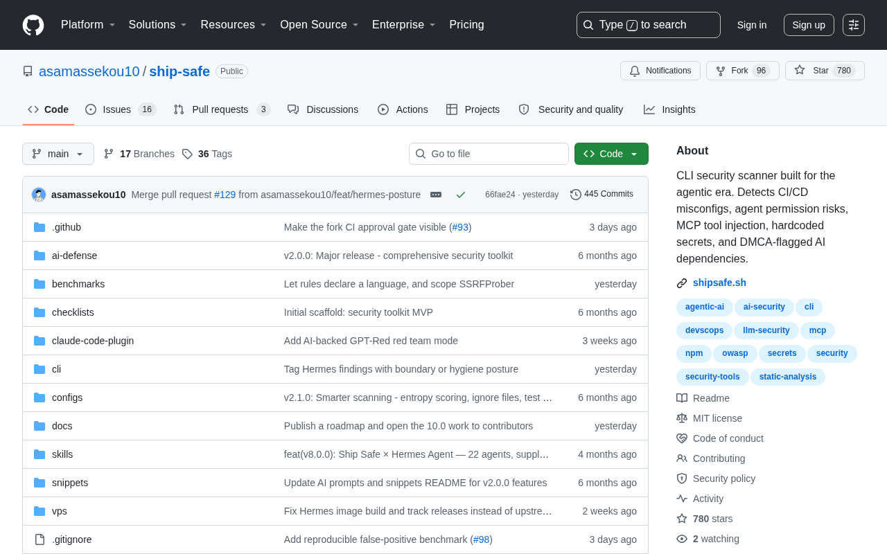 Ship Safe: A Deep Dive into the Open-Source Security Scanner for AI Coding Agents