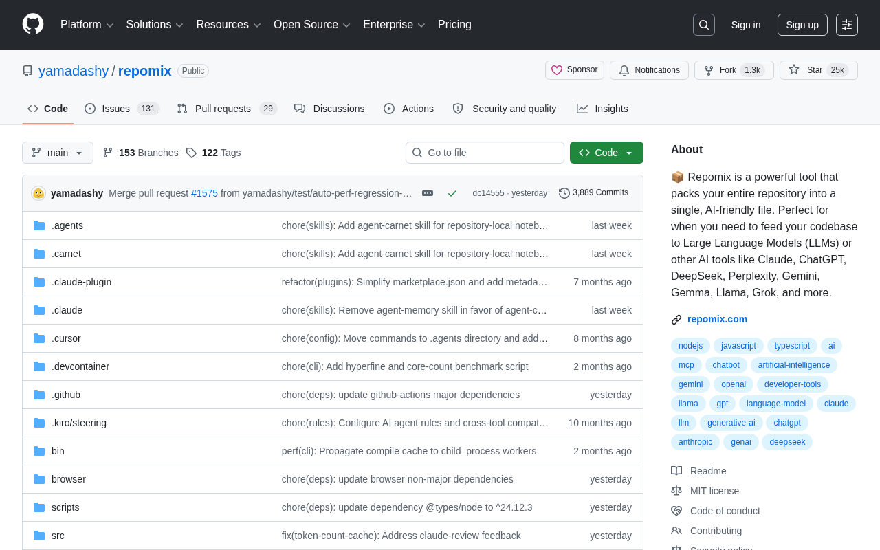 Repomix: A Powerful Tool for Packaging Entire Code Repositories into AI-Friendly Files