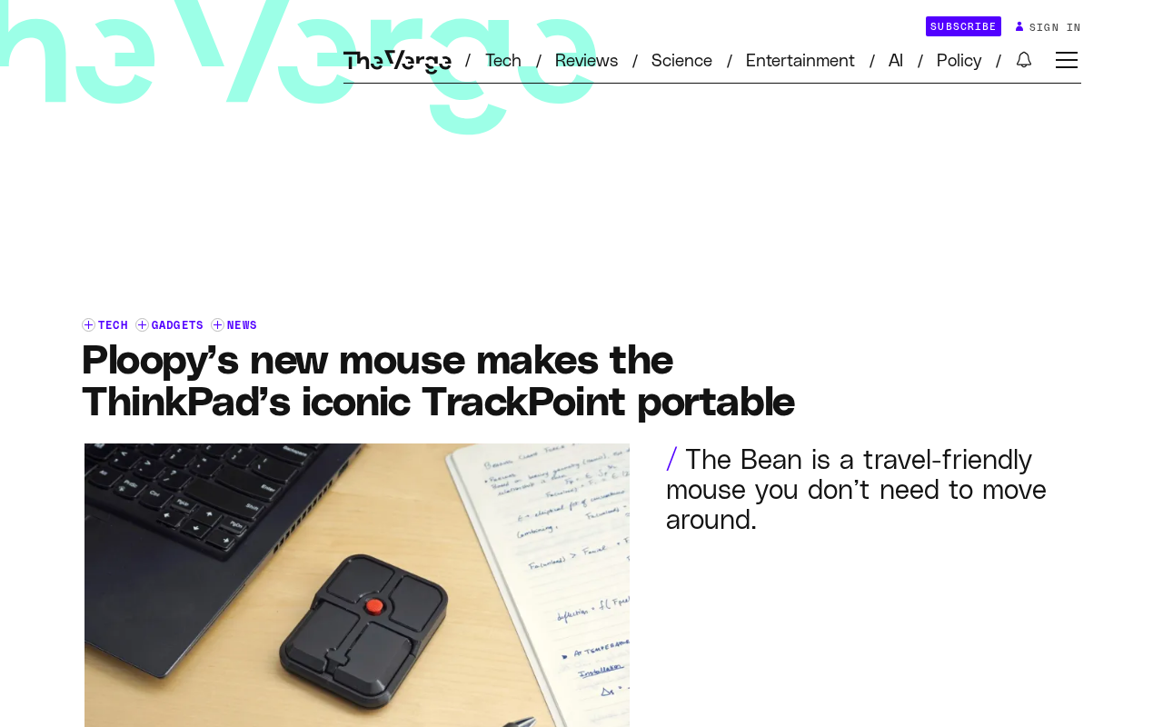 Ploopy Bean Open-Source Portable Pointing Stick: The ThinkPad TrackPoint Reborn as a Standalone Device