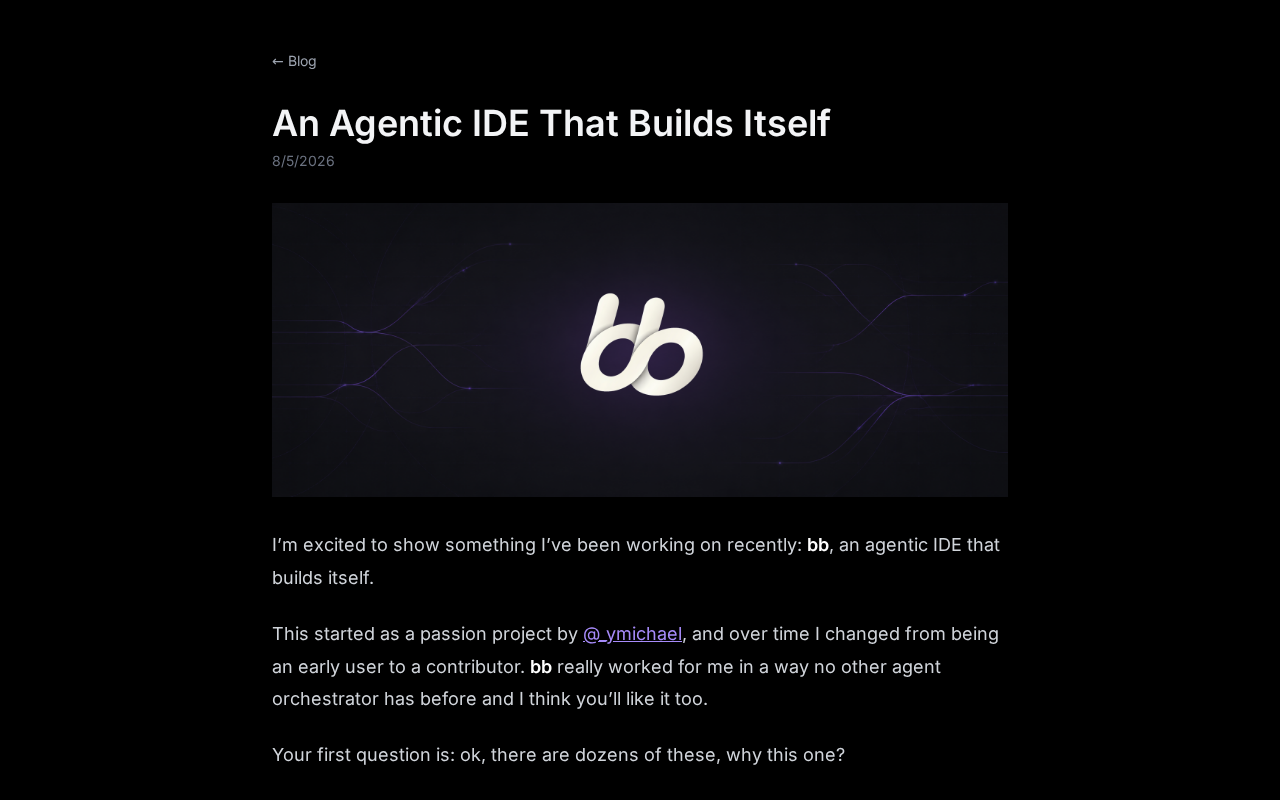 The Self-Building Agentic IDE: The Next Evolutionary Direction for AI Programming Tools