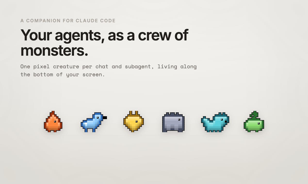 Crew: A macOS Desktop Pet That Assigns Pixel Monsters to Your Claude Code Agents