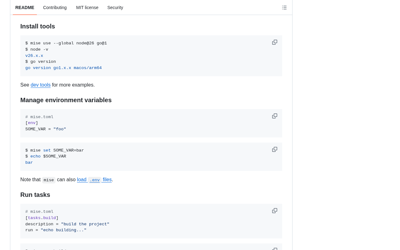 mise feature showcase
