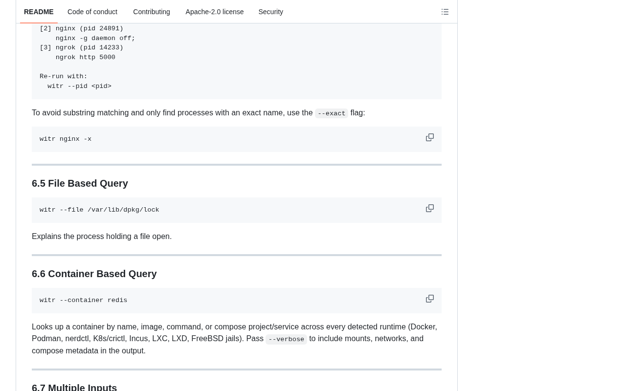 github source: pranshuparmar/witr: Why is this running? Trace any process, port, container, or file back to what st