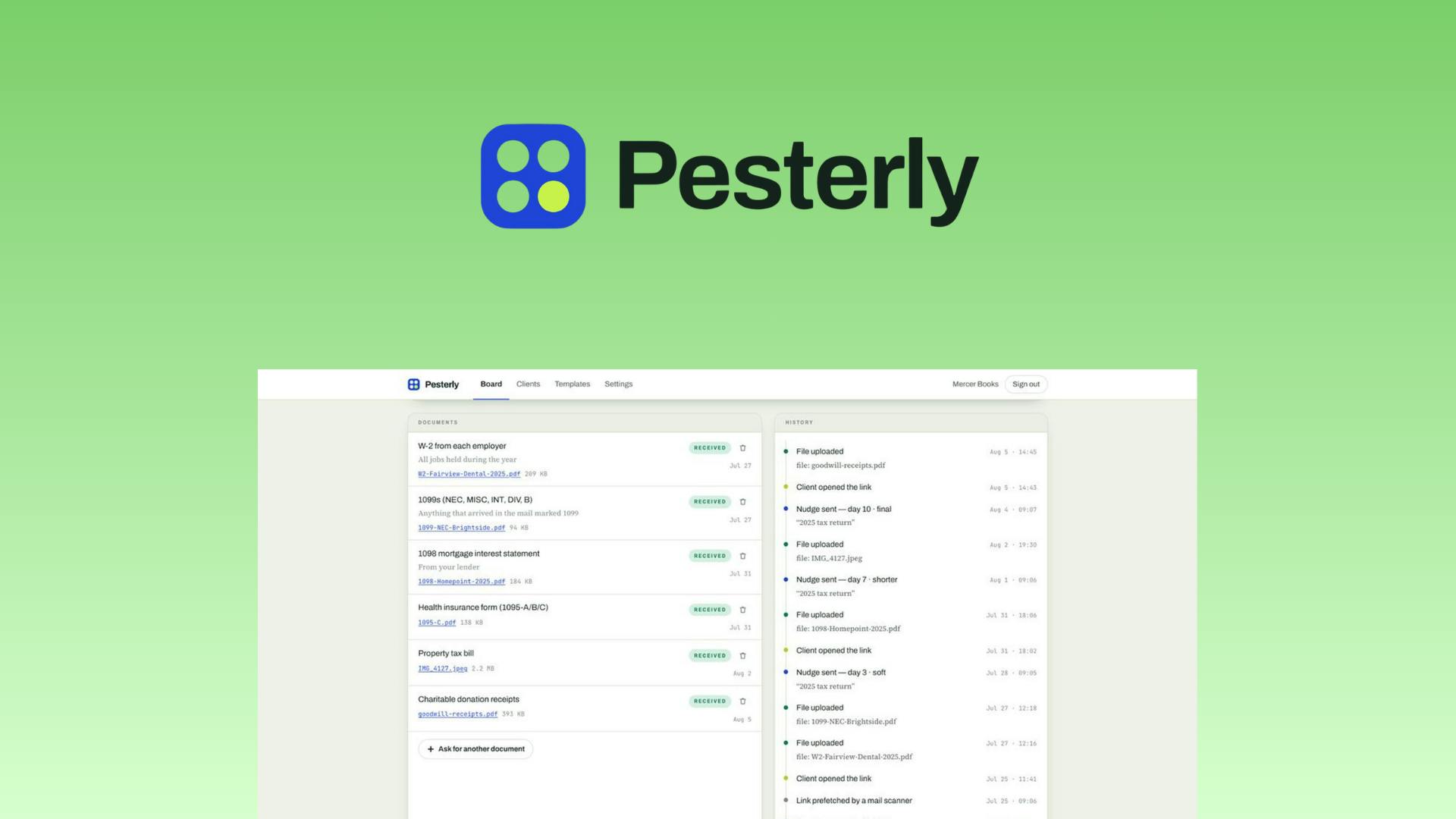 Pesterly评测:基于Google Workspace的自动化文档催收工具