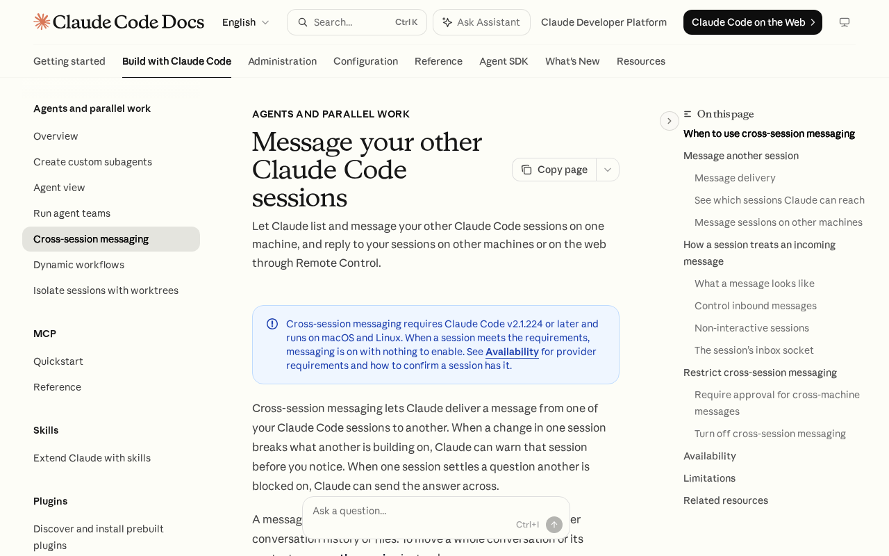 Claude Code Multi-Session Communication and Collaboration: A Practical Exploration of Multi-Agent Programming