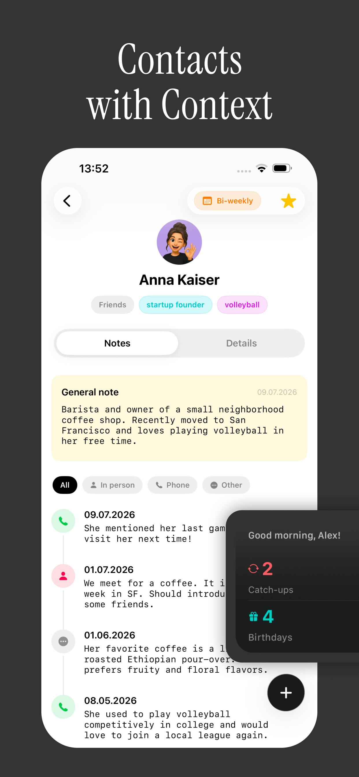 Persodex: A Personal CRM Tool That Adds Memory to Your iOS Contacts