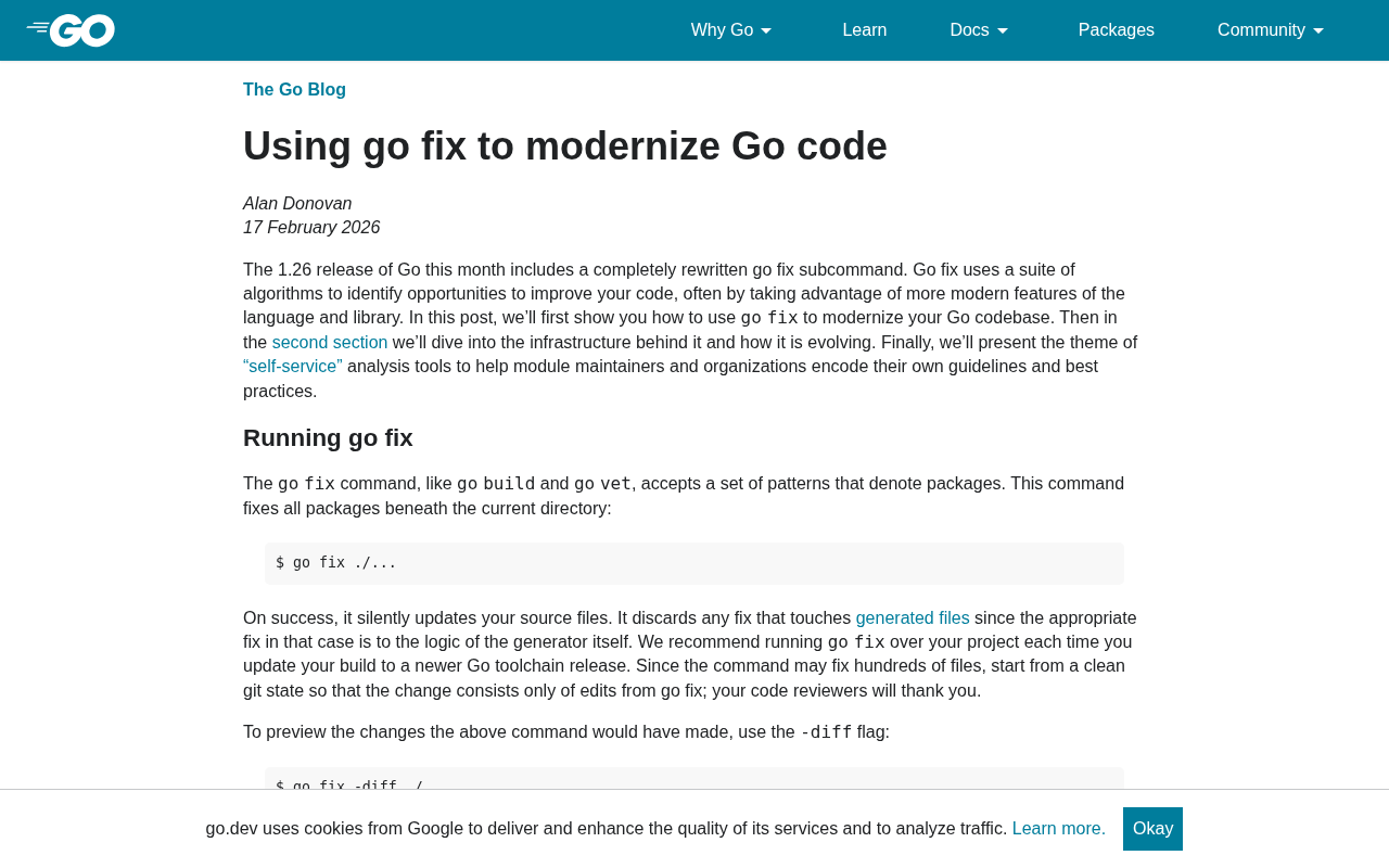 Go 1.26's New go fix Tool: Automatically Modernize Your Code