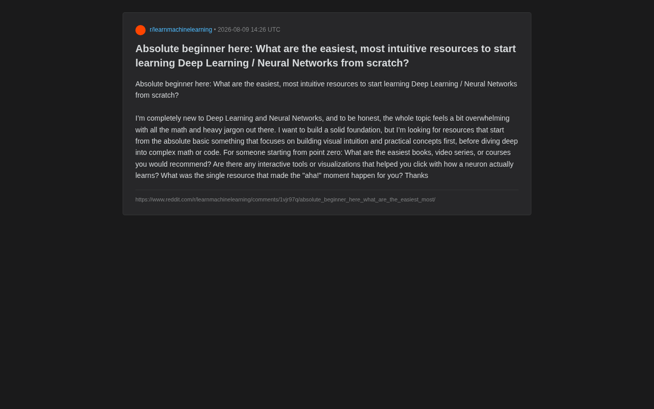 零基础入门深度学习:先直觉后数学的最优学习路径
