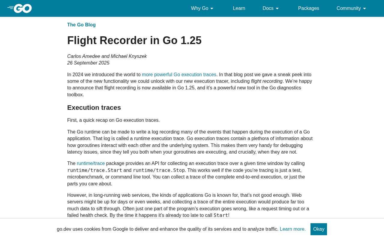 Go 1.25飞行记录器Flight Recorder:生产环境诊断利器