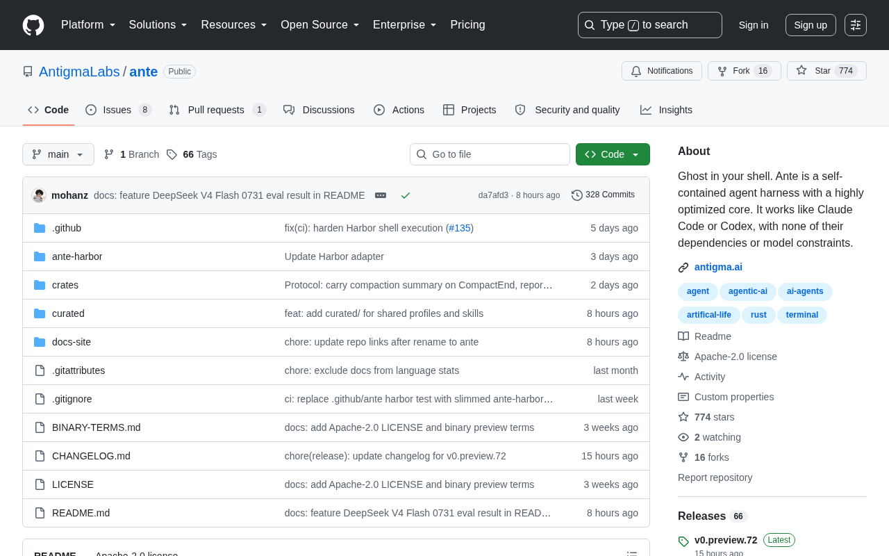 Ante: A Deep Dive into the Single-Binary Offline Programming AI Assistant