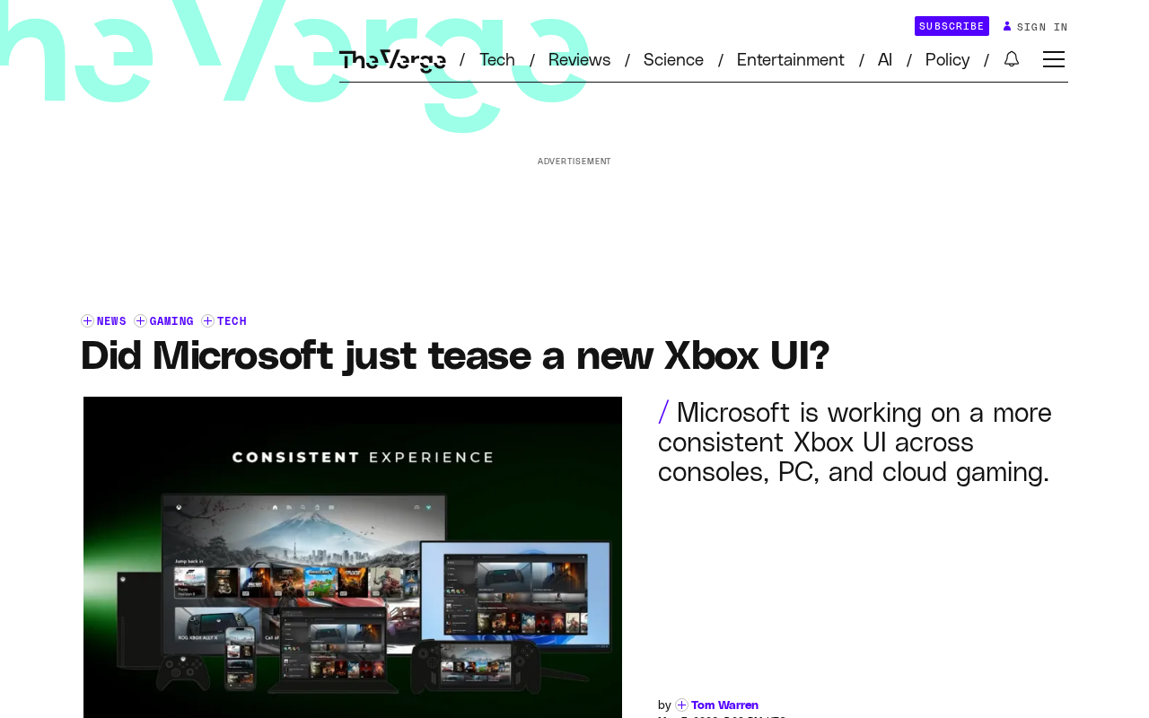 微软疑似曝光全新Xbox统一UI界面:掌机、主机、云游戏一套搞定