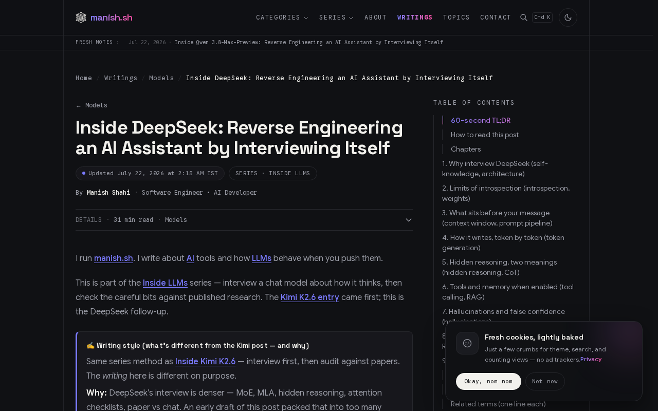 自我审讯:通过采访AI逆向工程DeepSeek的新方法