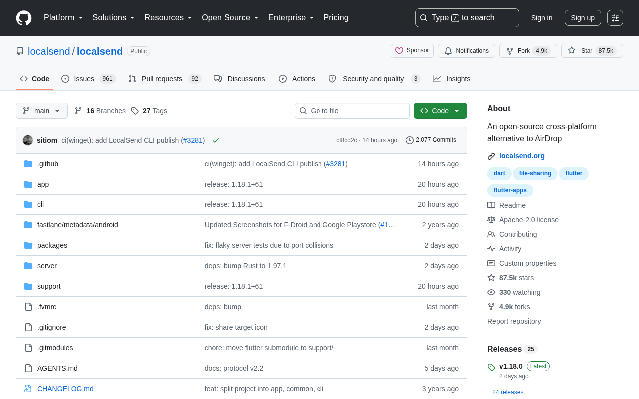 LocalSend:开源免费的跨平台AirDrop替代方案