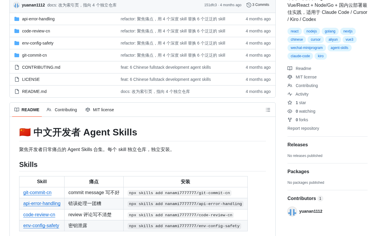 Skill library content screenshot