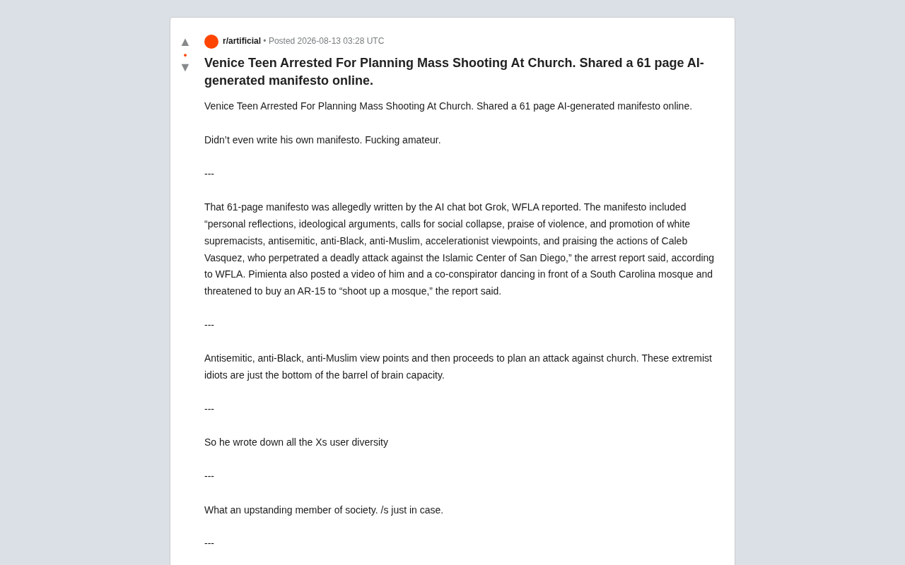 Grok Generates 61-Page Hate Manifesto: AI-Fueled Extremist Violence Sparks Safety Controversy