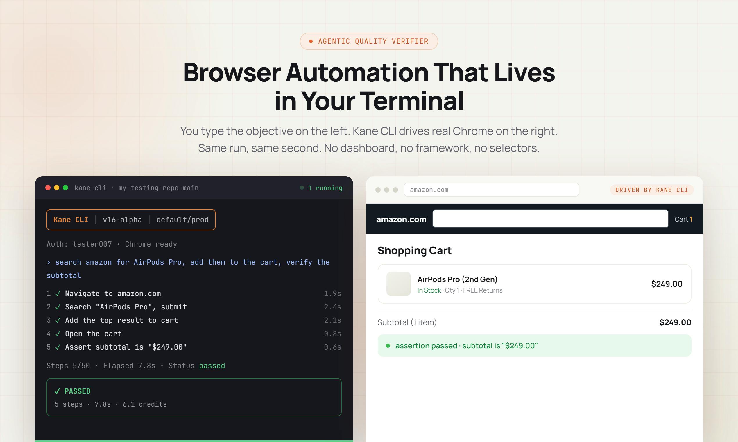 Kane CLI: Run End-to-End Tests in Your Terminal Using Natural Language