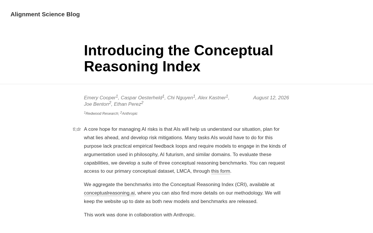 Anthropic概念推理指数CRI:AI推理能力评估新标准解析
