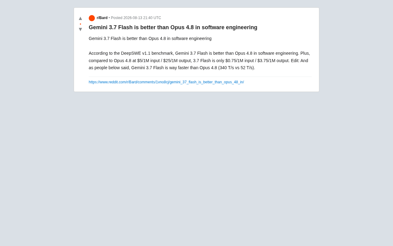 Gemini 3.7 Flash Outperforms Opus 4.8 in Coding? The Truth Behind the Cost-Efficiency Dominance