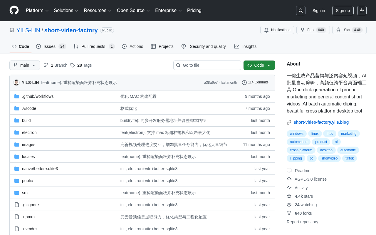 Short Video Factory: An Open-Source Desktop Tool for AI-Powered Batch Short Video Generation