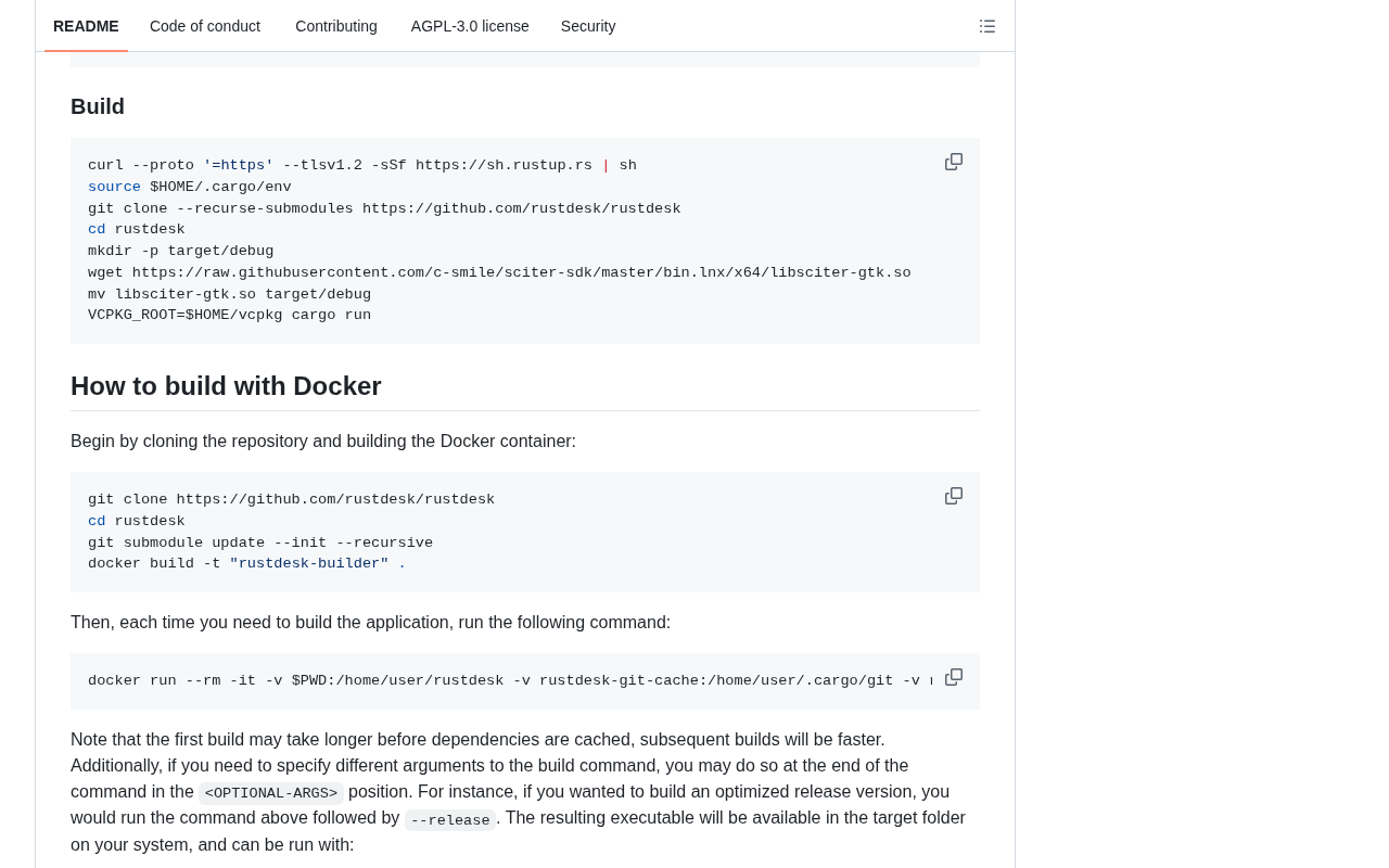 github source: rustdesk/rustdesk: An open-source remote desktop application designed for self-hosting, as an altern