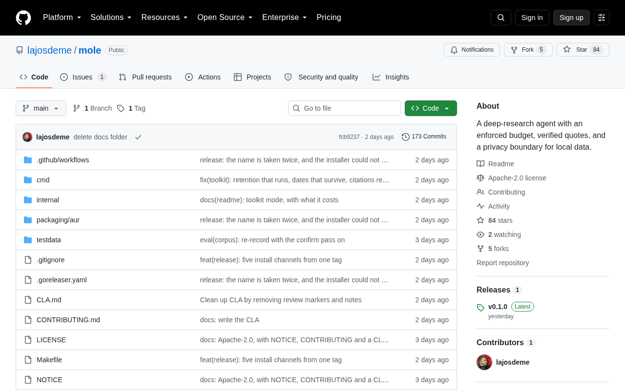 Mole: An Open-Source Deep Research Agent That Runs in Your Terminal