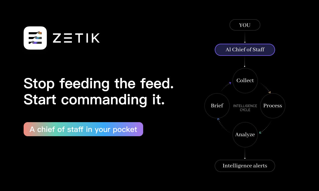 Zetik:口袋里的AI情报参谋团队,终结信息焦虑