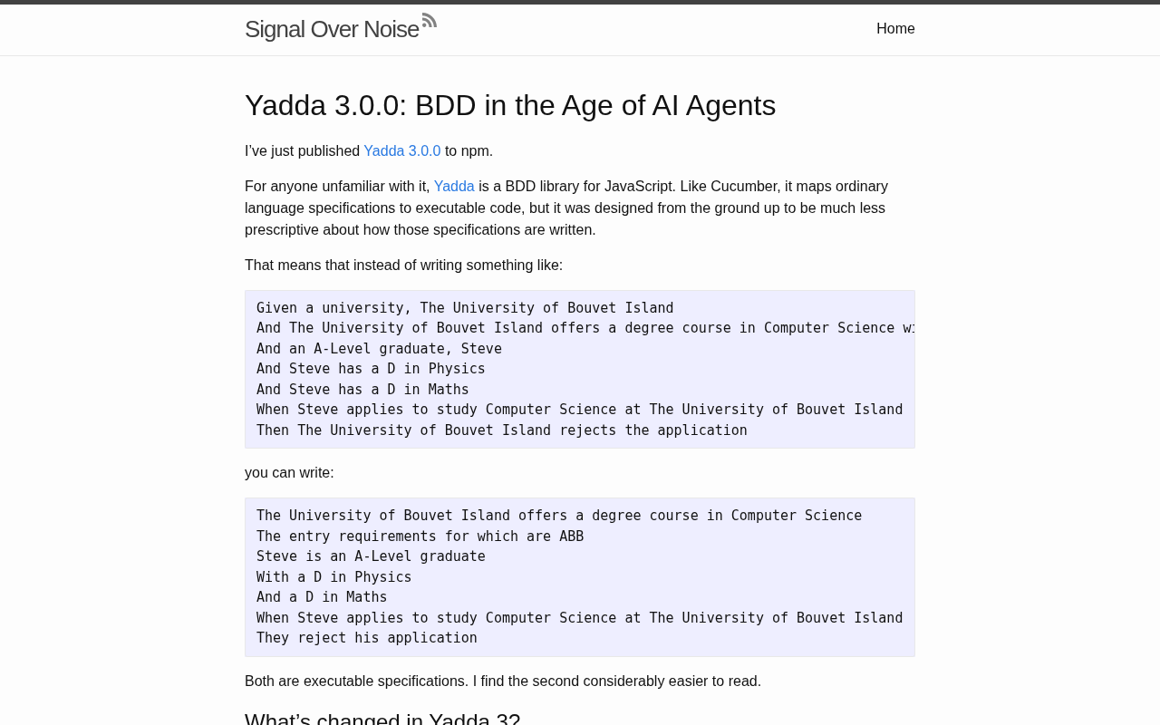 Yadda 3.0: A New BDD Testing Paradigm for the AI Agent Era