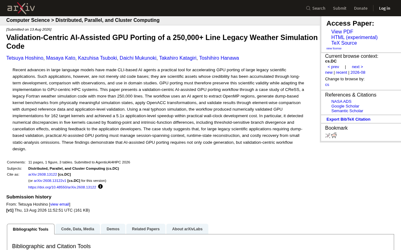 AI-Assisted GPU Migration of 250,000 Lines of Legacy Weather Simulation Code: Lessons and Insights