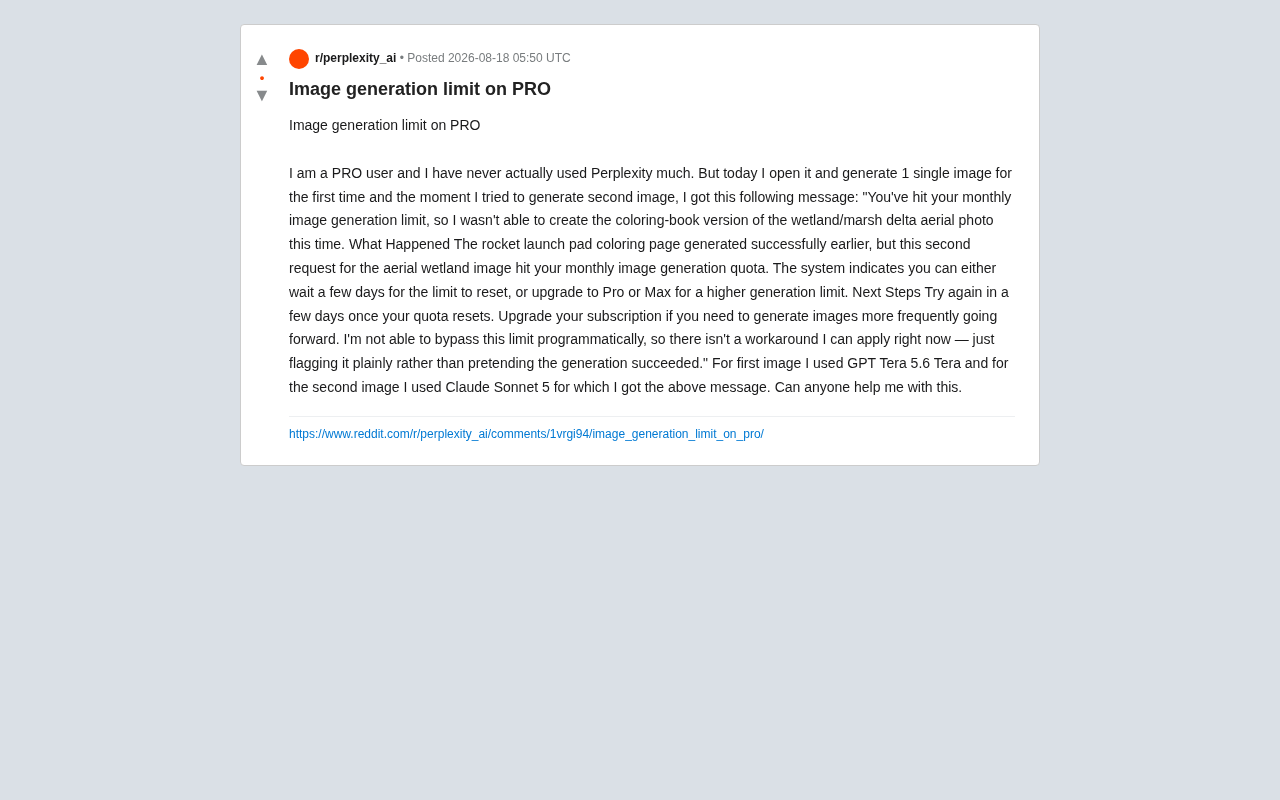 Perplexity Pro Image Generation Quota Controversy: Paid Users Hit Monthly Limit After Just 1 Image