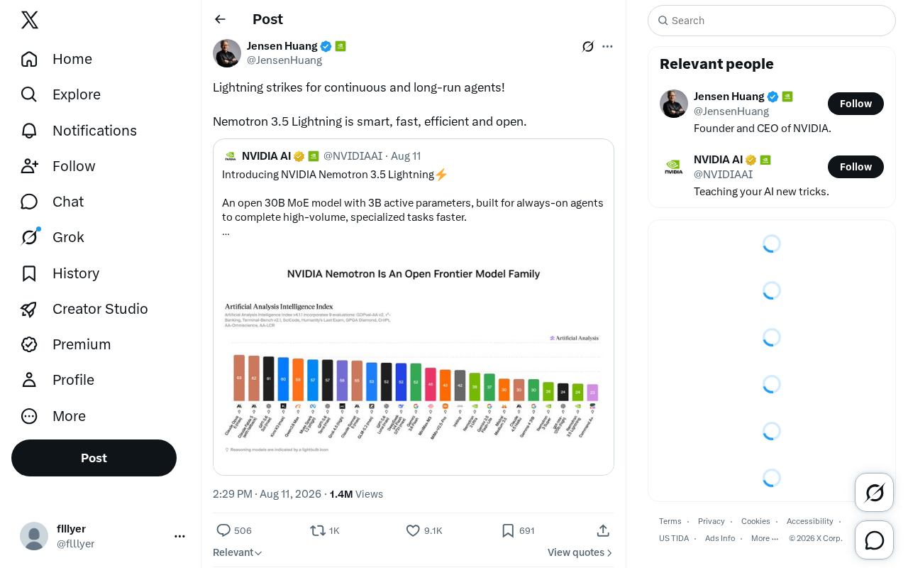 Nemotron 3.5 Lightning:专为长程Agent设计的高效开源模型