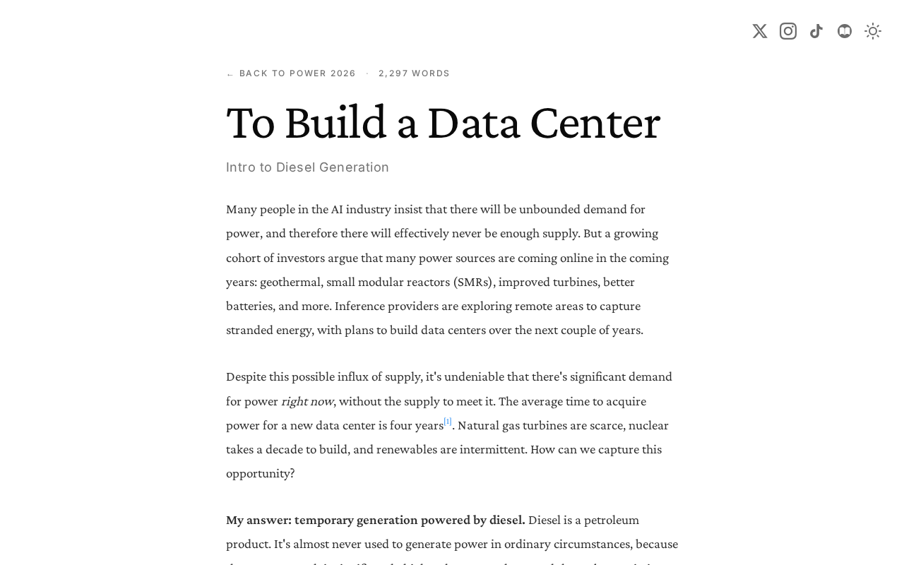 Why Data Centers Can't Live Without Diesel Generators: The Core Logic of Backup Power