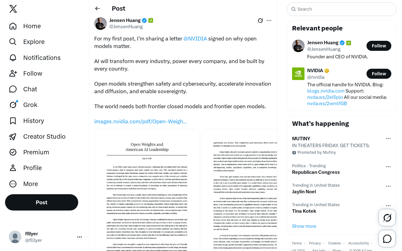 NVIDIA Co-Signs Open Letter: Why Open Models Matter