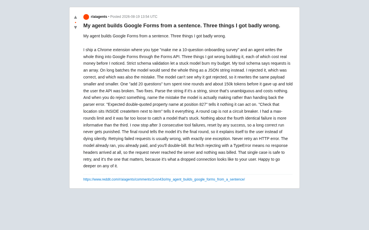Three Costly Lessons from Building AI Agents: Schema Validation, Circuit Breakers, and Retry Strategies in Practice